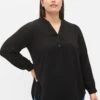 Zizzi Long Sleeved - Blouse - Black -Schoenen Winkel 052f7ae9162e4bad9ffe488a1e848027