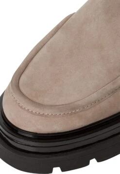 Tamaris Chelsea - Enkellaarsjes Met Plateauzool - Taupe Nubuc -Schoenen Winkel 12d1828f295d46069c074a8ba44e91d8