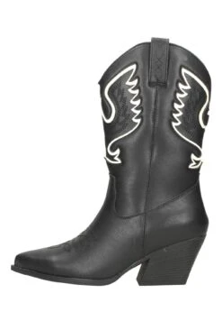 Western - Cowboy-/Bikerlaarzen - Zwart