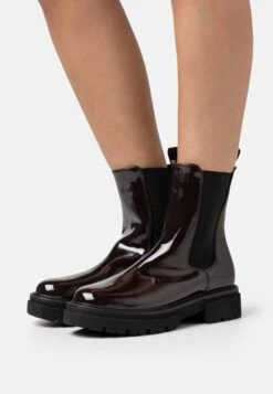 Enkellaarsjes Met Plateauzool - Brown