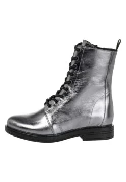 Enkellaarsjes Met Plateauzool - Grau