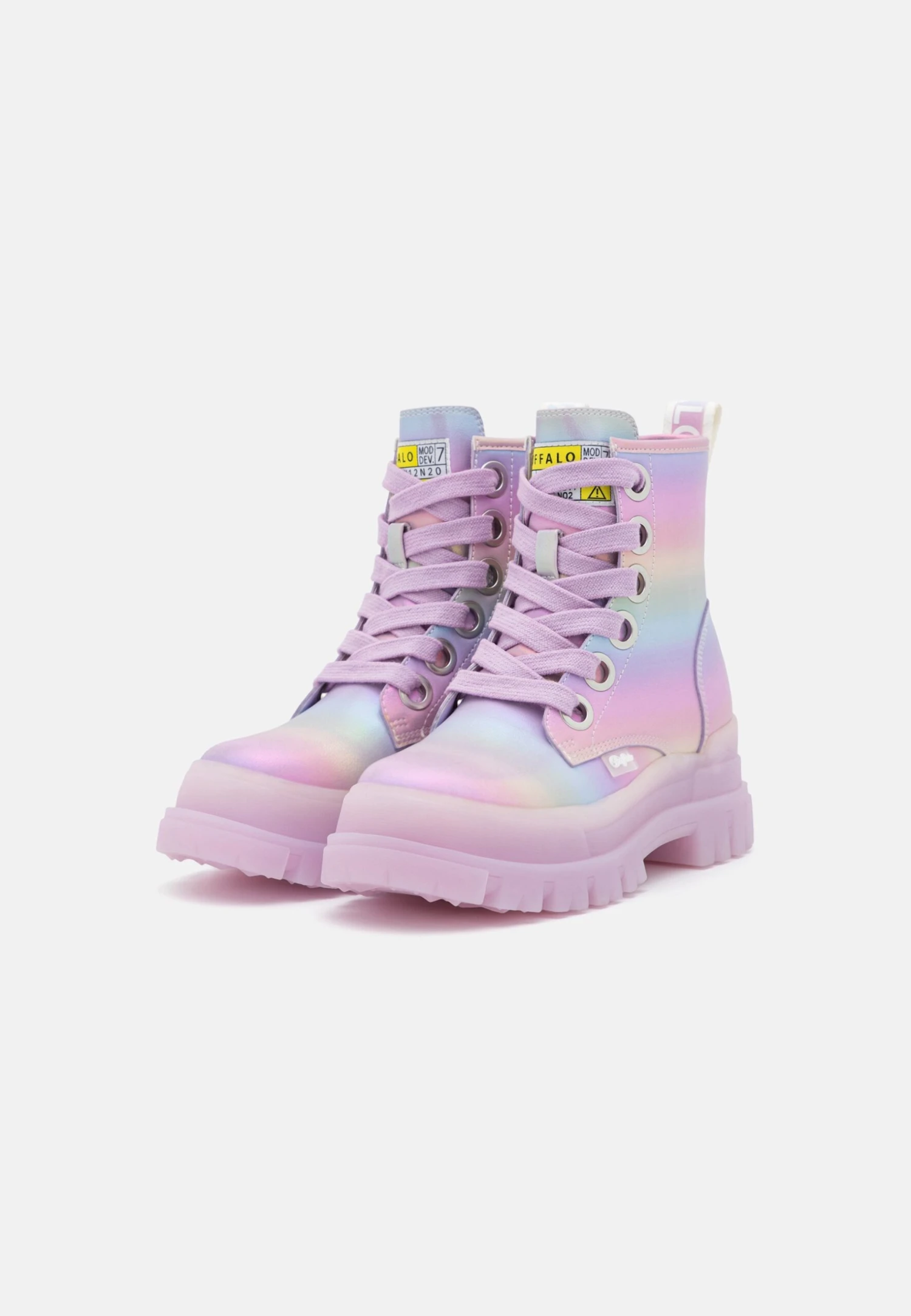 Buffalo Aspha Lace Up - Enkellaarsjes Met Plateauzool - Mermaid 5 Buffalo Aspha Lace Up - Enkellaarsjes Met Plateauzool - Mermaid - Afbeelding 3