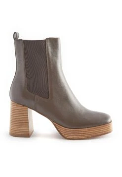 Next Forever Comfort Platform Standard - Korte Laarzen - Chocolate Brown