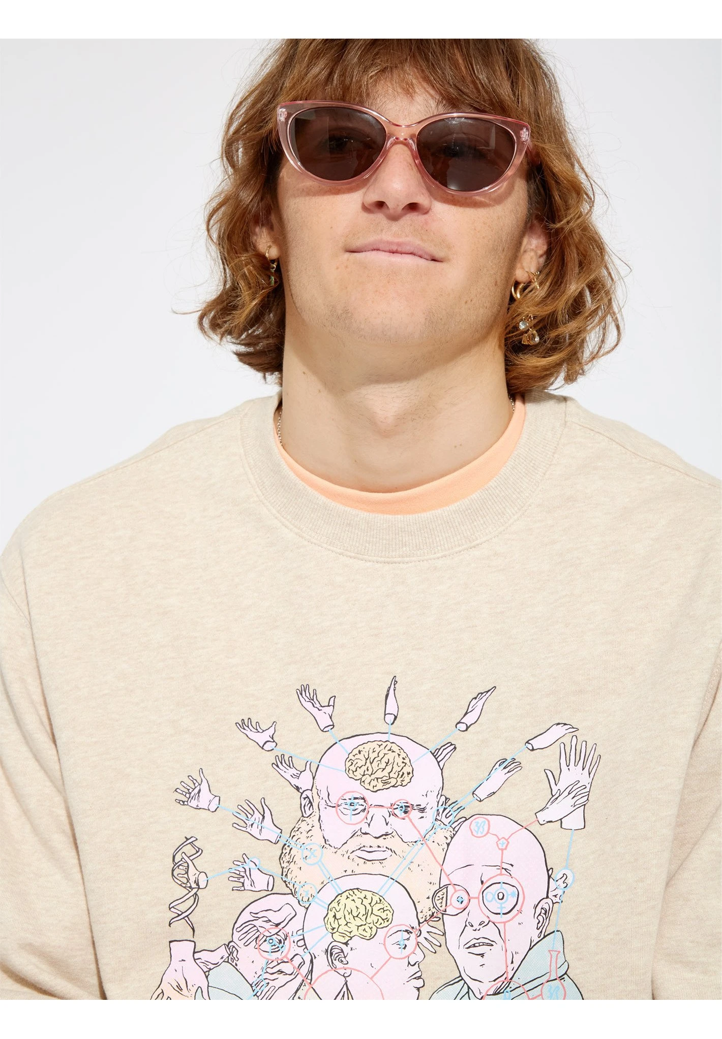 Volcom Fa Ed Merlin Murray Crew - Sweater - Whitecap Grey 8 Volcom Fa Ed Merlin Murray Crew - Sweater - Whitecap Grey - Afbeelding 6