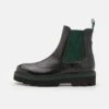MELVIN & HAMILTON Sybill - Enkellaarsjes Met Plateauzool - Black/Green