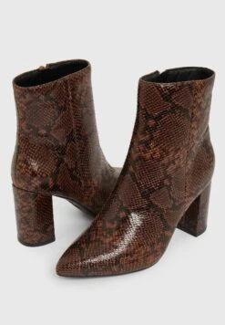 New Look Snake Pointed - Korte Laarzen - Brown Pattern -Schoenen Winkel a3300325a52f408c87a3c4f0781ae980