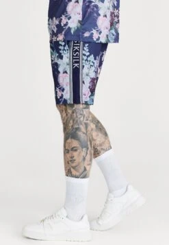 SikSilk Elevate Botanical Taped - Shorts - Navy -Schoenen Winkel a3bfde0b87714a468f2f4e7e4b2b5c80