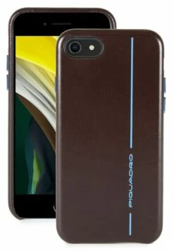 Piquadro Für Iphone Se - Telefoonhoesje - Mogano