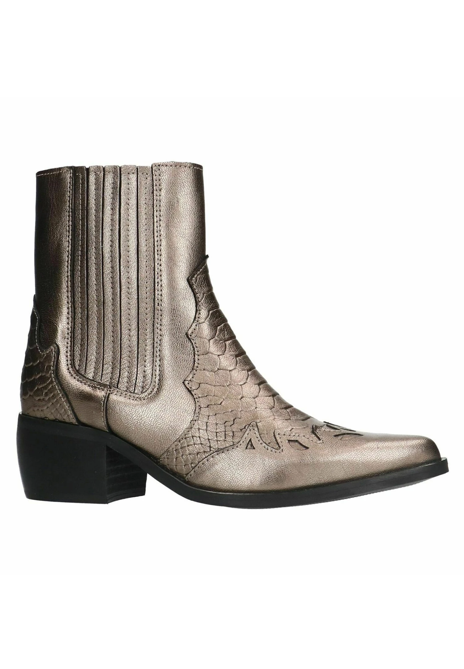 Western - Cowboy-/Bikerlaarsjes - Bronze 4 Western - Cowboy-/Bikerlaarsjes - Bronze - Afbeelding 2