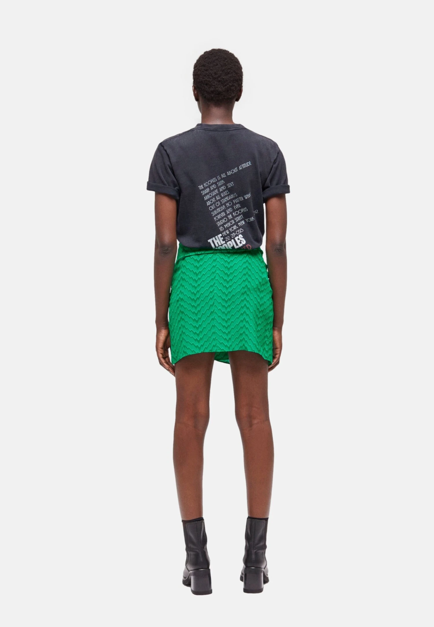 THE KOOPLES Minirok - Green 5 THE KOOPLES Minirok - Green - Afbeelding 3