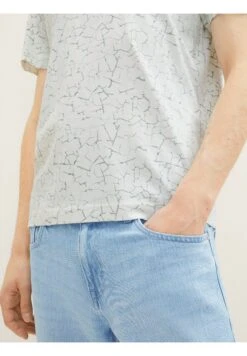 Tom Tailor Mit Allover-Print - T-Shirt Print - White Broken Structure Design -Schoenen Winkel cb26e3963c2f4d3d9154f54804fb2734