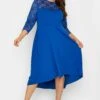 London Curve Sweetheart Midi - Jurk - Blue 1 London Curve Sweetheart Midi - Jurk - Blue -Schoenen Winkel cf7b5e5e57404015ba121f6b27a2038d