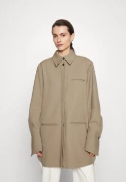 Twisted Cuff Overshirt - Blouse - Light Green