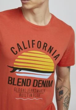 Blend Califo - T-Shirt Print - Coral Sea Red -Schoenen Winkel de1ced71c4c94fccb58d2edb1c078bae