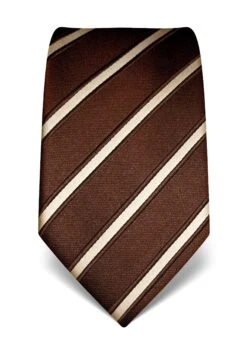 Gestreift - Stropdas - Gold