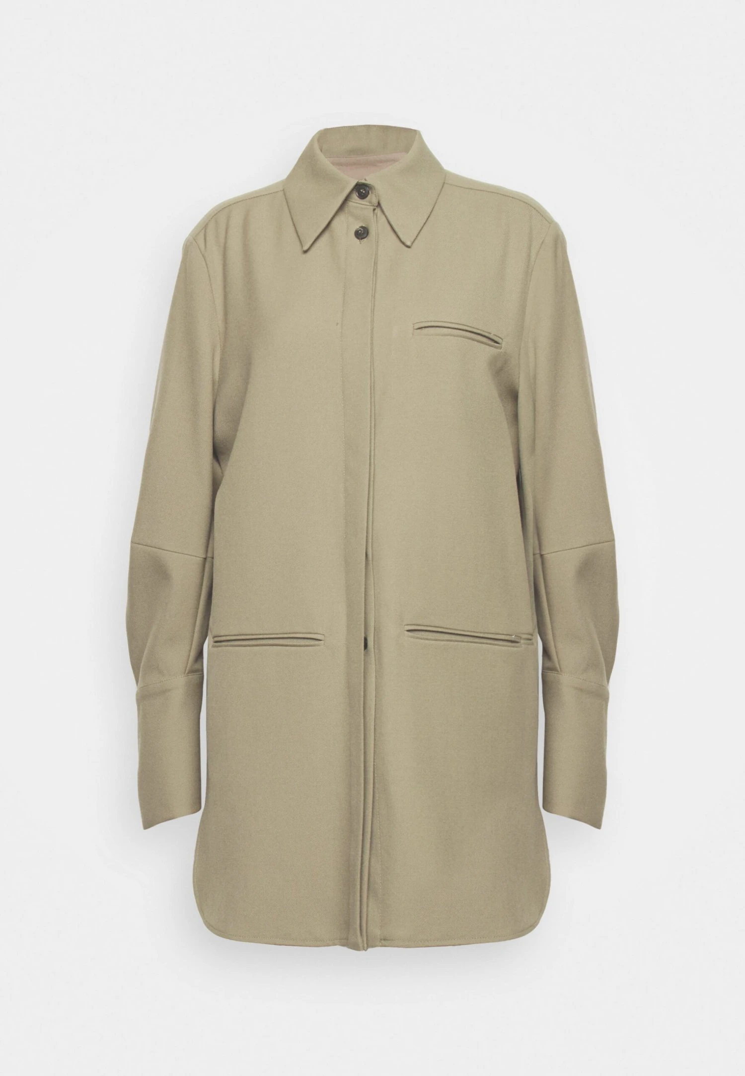 Twisted Cuff Overshirt - Blouse - Light Green 8 Twisted Cuff Overshirt - Blouse - Light Green - Afbeelding 6