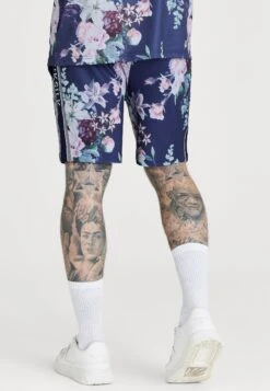 SikSilk Elevate Botanical Taped - Shorts - Navy -Schoenen Winkel faa613034d07461eaafc5db2373601a6