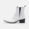 Manero Unisex - Cowboy-/Bikerlaarsjes - White -Schoenen Winkel 52c8450db7b14c18b8c7ffe119107dab
