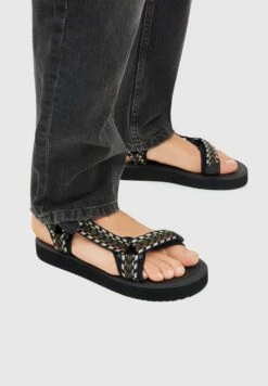 PULL & BEAR Printed Technical- Outdoorsandalen - Black