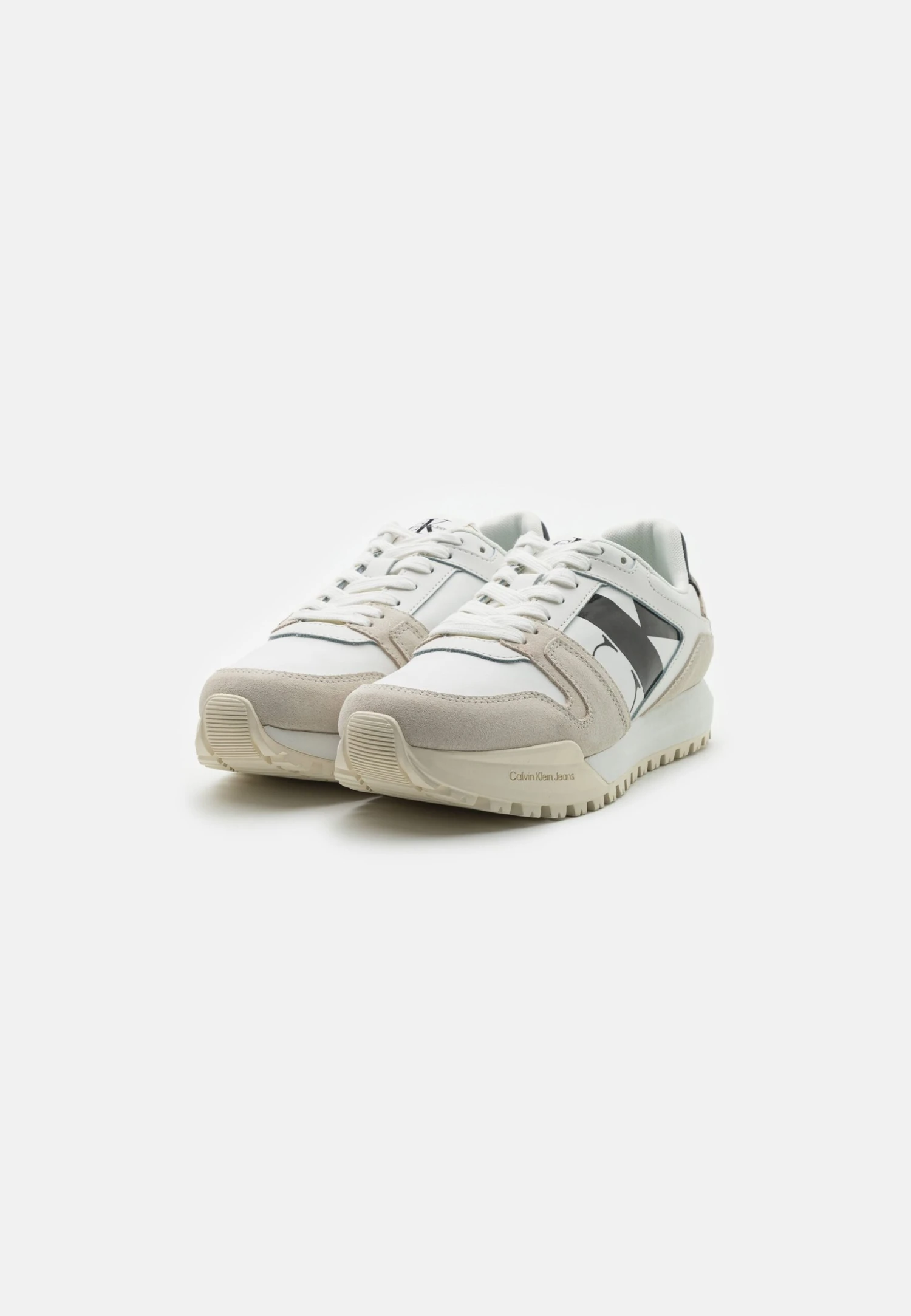 Calvin Klein Jeans Toothy Run Laceup- Sneakers Laag - Bright White/Creamy White/Black 4 Calvin Klein Jeans Toothy Run Laceup- Sneakers Laag - Bright White/Creamy White/Black - Afbeelding 2