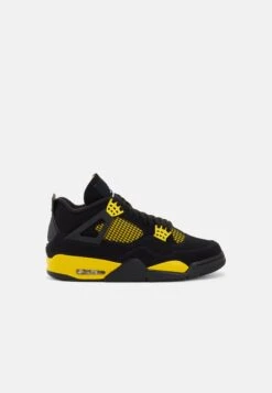 Air Jordan 4 Retro - Sneakers Hoog - Black/White/Tour Yellow -Schoenen Winkel 9dacc366ffcd4430981843fad2310b3f