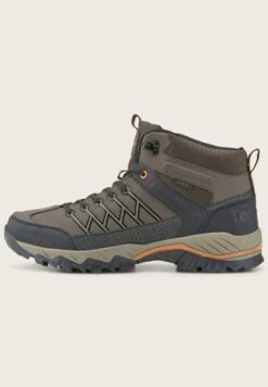 Tom Tailor Licence Trekking Mit Applikationen - Veterboots - Mokka Black