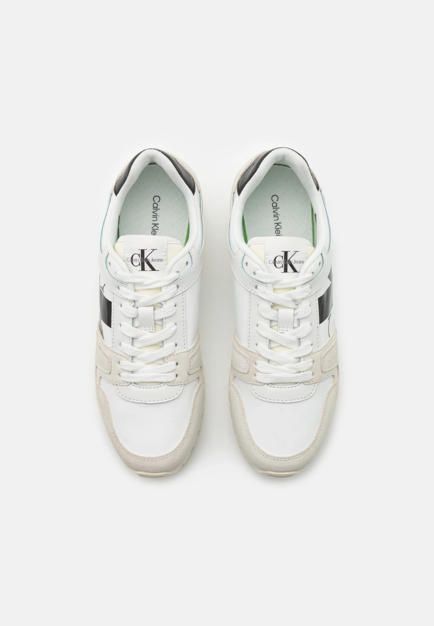 Calvin Klein Jeans Toothy Run Laceup- Sneakers Laag - Bright White/Creamy White/Black 6 Calvin Klein Jeans Toothy Run Laceup- Sneakers Laag - Bright White/Creamy White/Black - Afbeelding 4